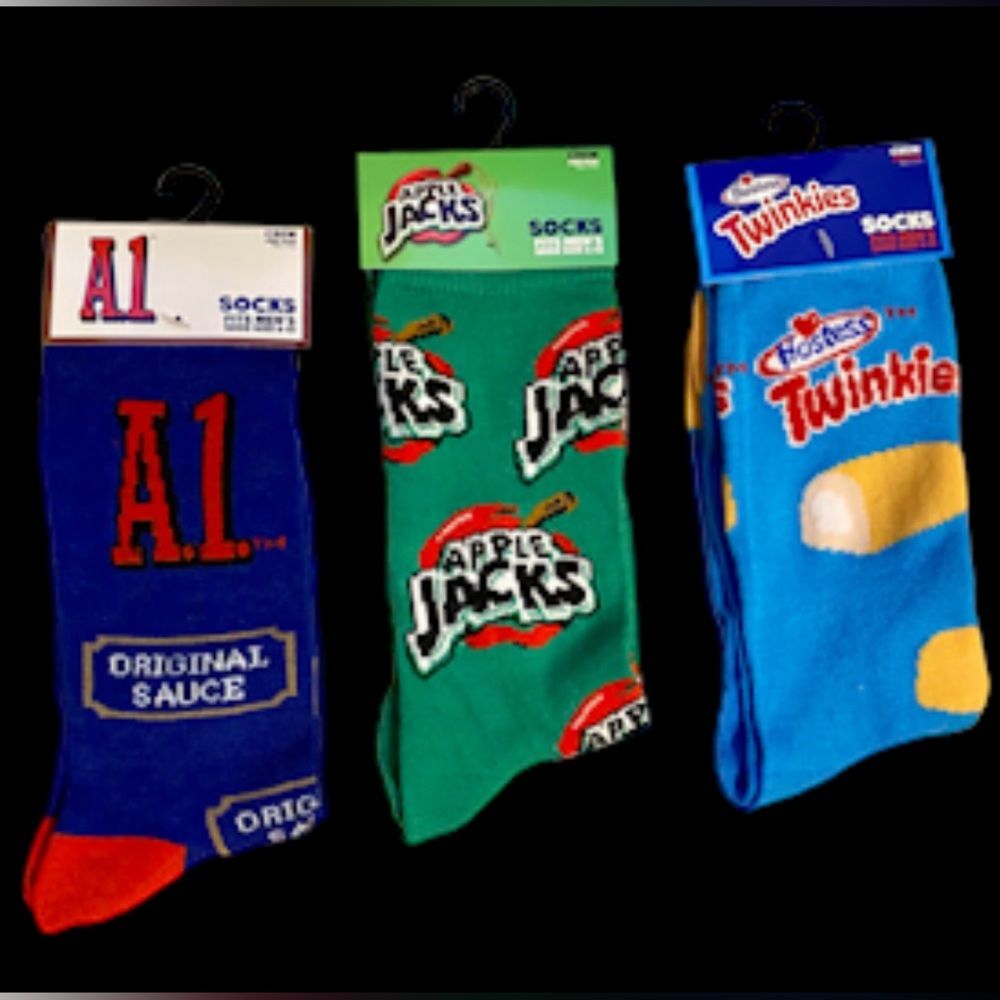 Men’s Sox Bundle, Iconic, Pop Culture, 3 Pair, New - Picture 3 of 3